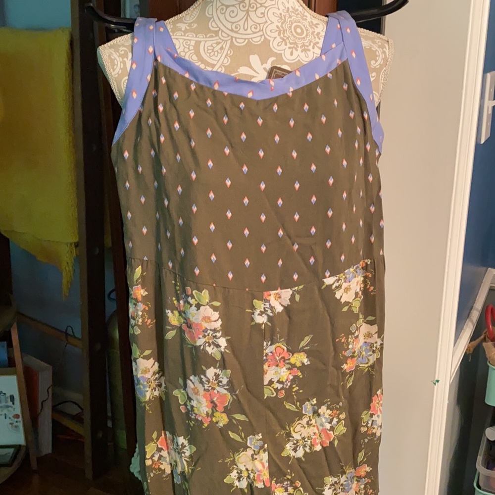 Womans’s Matilda Jane green flower romper !❤️